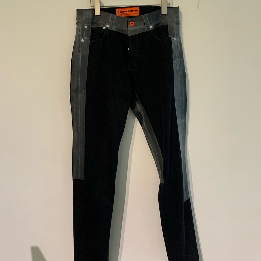 Heron Preston Tape Denim - Black